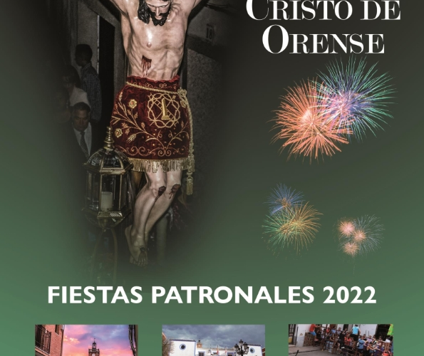 Cartel de las fiestas en honor al santísimo cristo de Orense - 2022 en Brazatortas